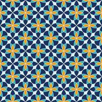 Abstract Moroccan flower seamless pattern vector background