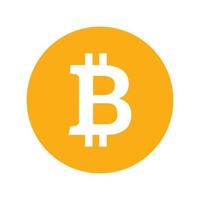 Bitcoin icon symbol vector design