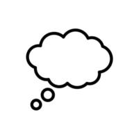 cloud bubble icon vector