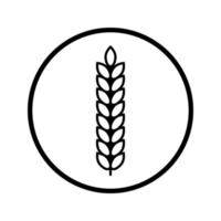 wheat vector icon