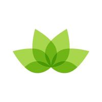 green leaf eco vector icon
