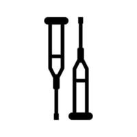 crutches vector icon