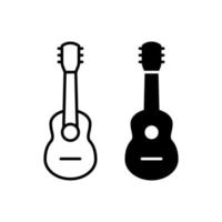 icono de vector de guitarra