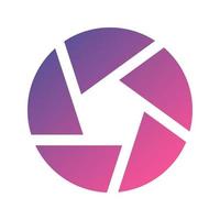shutter camera vector icon