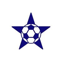icono de vector de estrella de fútbol