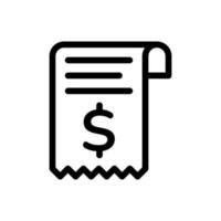 payment bill vector icon