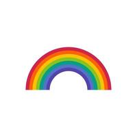 colorful rainbow icon vector