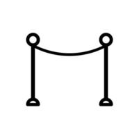 rope barrier vector icon