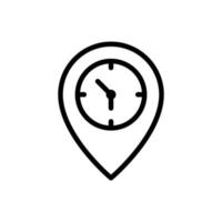 temporary time location vector icon