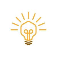 light bulb vector icon
