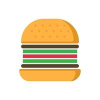 icono de vector de hamburguesa