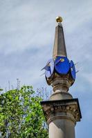 LONDON, UK, 2013. Sundials on a column