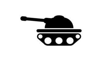 icono de vector de tanque militar