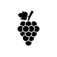 Racimo de icono de vector de uvas