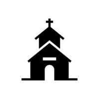 icono de vector de iglesia