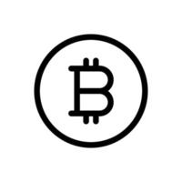 icono de vector de bitcoin