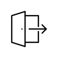 exit vector icon