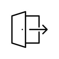 exit vector icon