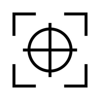 focus camera viewfinder vector icon