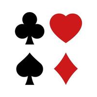 icono de vector de tarjeta de póquer