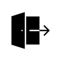 exit vector icon