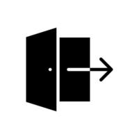 exit vector icon