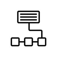 flowchart vector icon