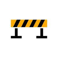 construction barrier vector icon