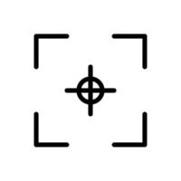 focus screen camera viewfinder vector icon