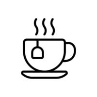 hot tea vector icon