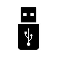 icono de vector de conector de disco flash usb