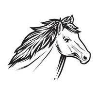 Vector horse head