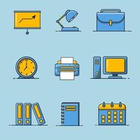 office supplies icon vector