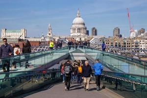 londres, reino unido, 2018. vista de la catedral de san pablo foto