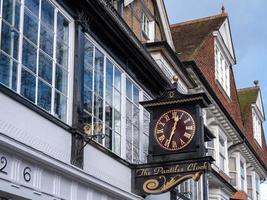 TUNBRIDGE WELLS, KENT, UK, 2018. View of the Famous Pantiles Clock photo