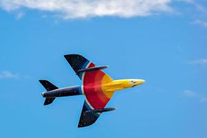 Shoreham-by-Sea, West Sussex, UK, 2011. Hawker Hunter Miss Demeanour Aerial Display photo