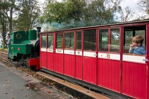 Woody Bay, Devon, Reino Unido, 2013. Tren de vapor Lynton y Barnstaple foto