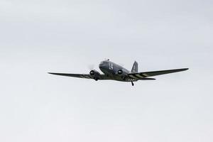 Shoreham-by-sea, West Sussex, Reino Unido, 2014. douglas c-47a skytrain n147dc foto