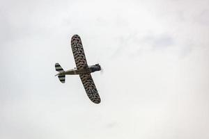 Shoreham by Sea, West Sussex, UK, 2011. Junkers CL.1 plane in WW1 German Flying Corps markings and lozenge camouflage photo