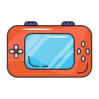 A captivating flat icon of gamepad vector