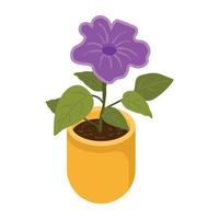 Have a look at this isometric icon of flower pot vector