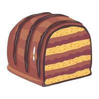 Catch a sight of this isometric icon of chocolate cake vector