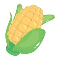 Isometric icon of corn is ready for use vector