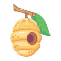 A well-designed isometric icon of beehive vector