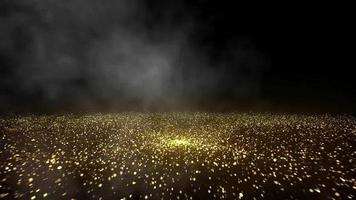 Gold particle explosion video