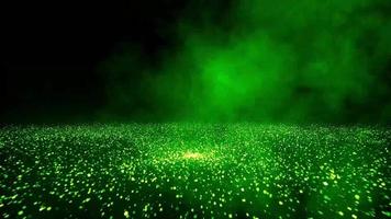 Green particle explosion video