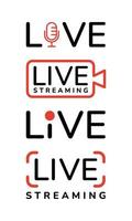 live streaming vector icon