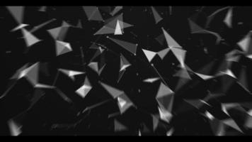 plexus abstrait de points et de lignes lumineux en mouvement au ralenti. belles lignes et points d'arrière-plan géométriques abstraits, plexus.abstract motion background - réseaux de données de plexus de polygones numériques binaires video