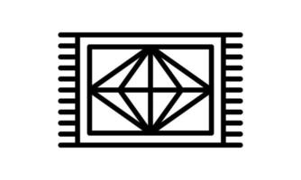 floor textile rug vector icon