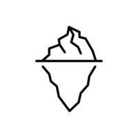 iceberg vector icon